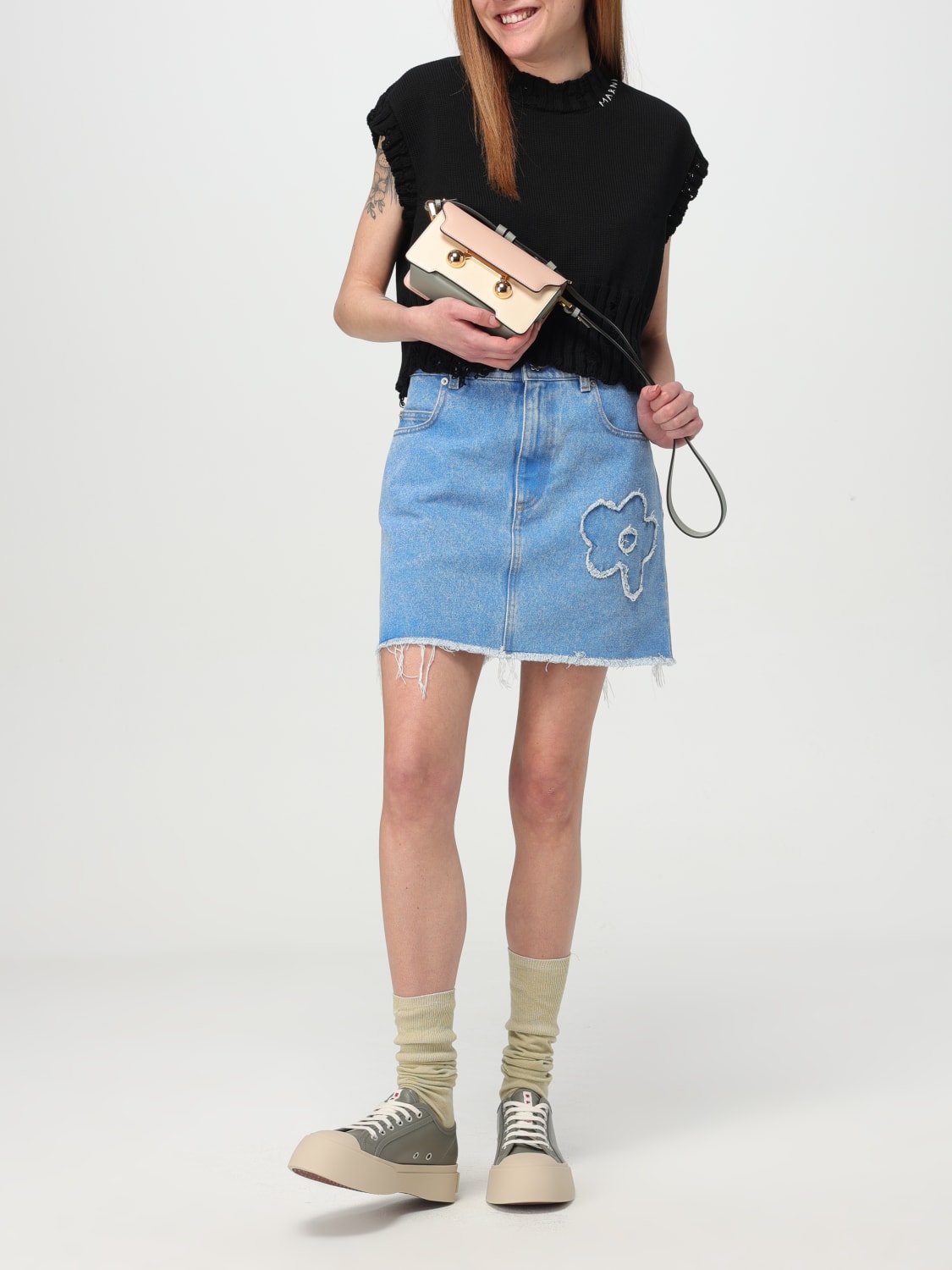 スカート MARNI Woman Skirt Blue GOJD0457Q2USCX34 PCB44 MARNI: Skirt woman - Blue | Marni skirt GOJD0457Q2USCX34