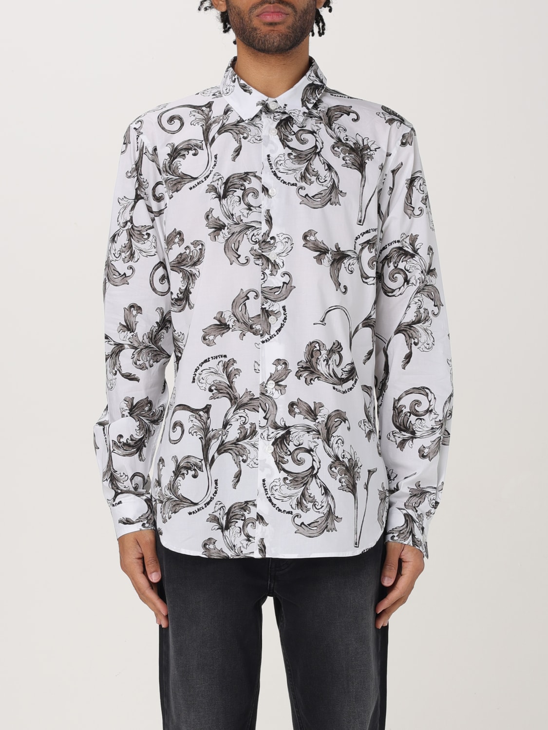 VERSACE JEANS COUTURE CAMISA: Camisa hombre Versace Jeans Couture, Blanco - Img 1
