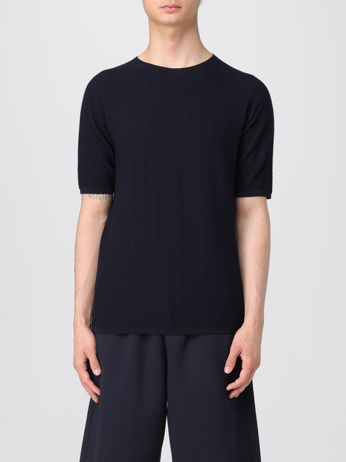 Tシャツ・カットソー GIORGIO ARMANI Men T-shirt Blue GM000981AF14552 UB102 ARMANI EXCHANGE: T-shirt men - Blue | Armani Exchange t