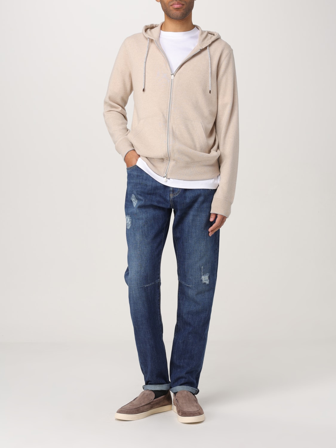 BRUNELLO CUCINELLI JEANS: Pants men Brunello Cucinelli, Denim - Img 2