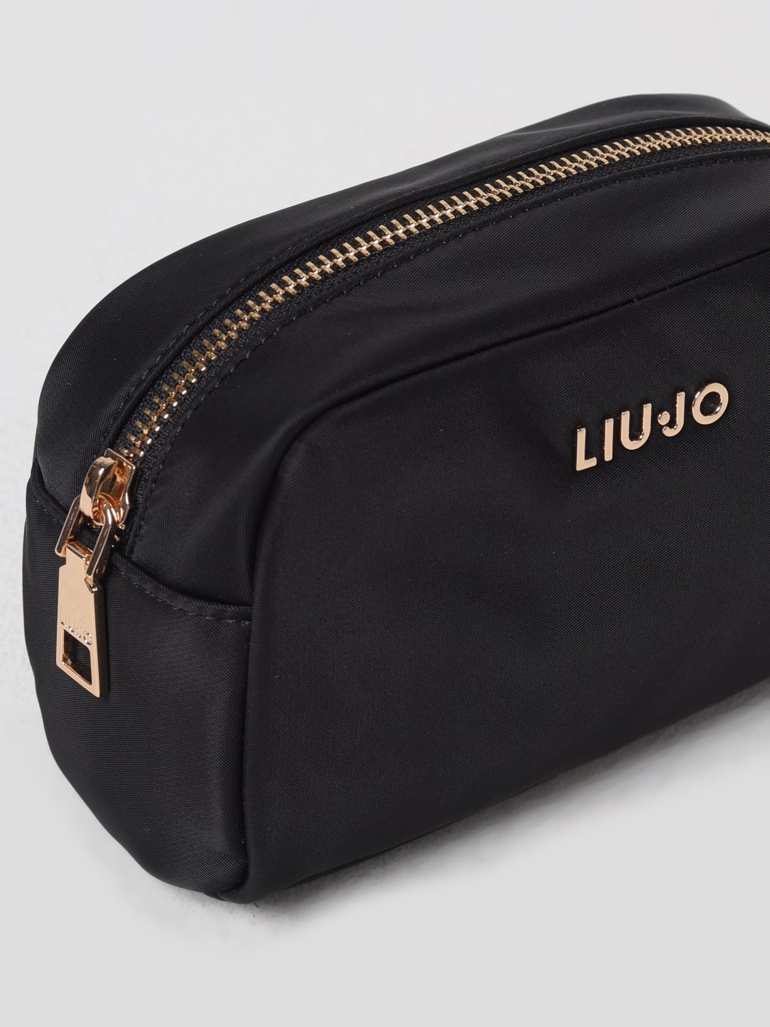 メイクポーチ LIU JO Woman Cosmetic case Black AA5248T4559 22222 LIU JO Logo Make Up Bag | Black | FARFETCH