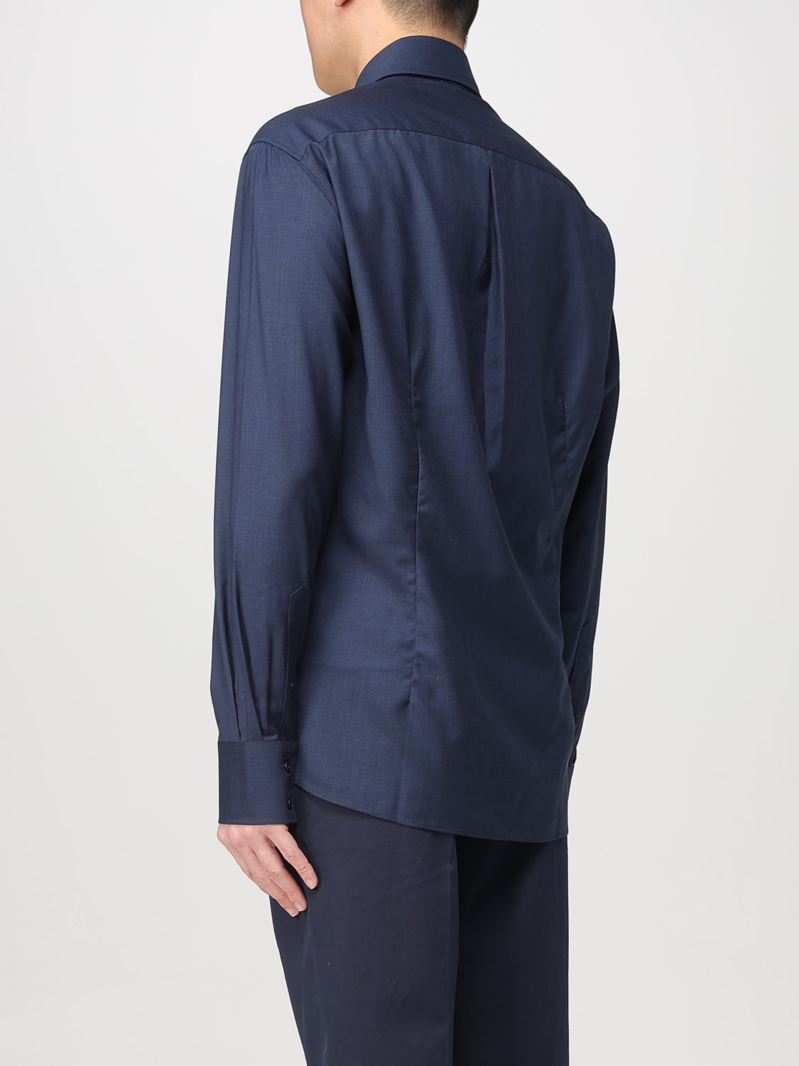 Tシャツ・カットソー BRUNELLO CUCINELLI SS25 CAMICIA (MM6701718 C045) BRUNELLO CUCINELLI: Shirt men - Blue | Brunello Cucinelli