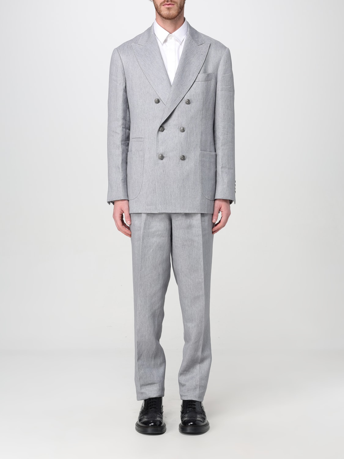 BRUNELLO CUCINELLI: Suit men - Grey | Brunello Cucinelli