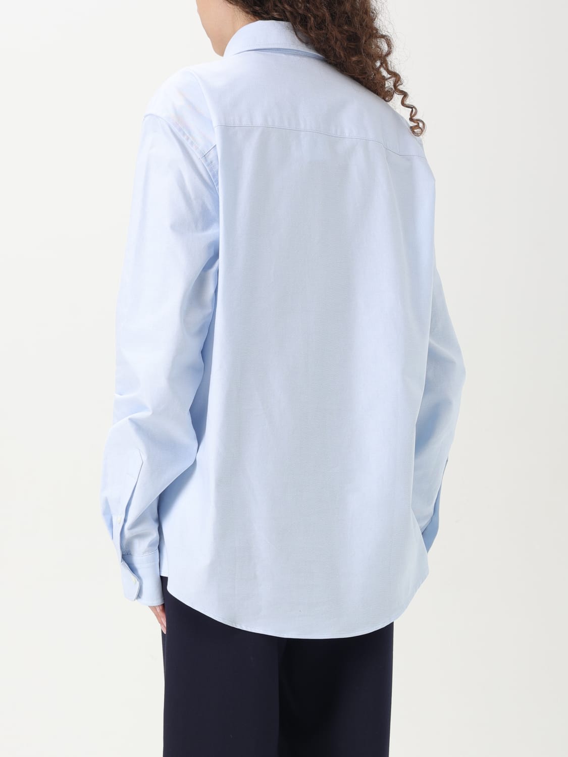 AMI PARIS CAMICIA: Camicia classica Ami Paris in popeline di cotone , Blue - Img 2
