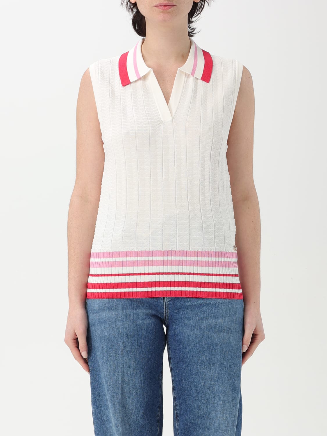 LIU JO GILET: Pull femme Liu Jo, Blanc - Img 1