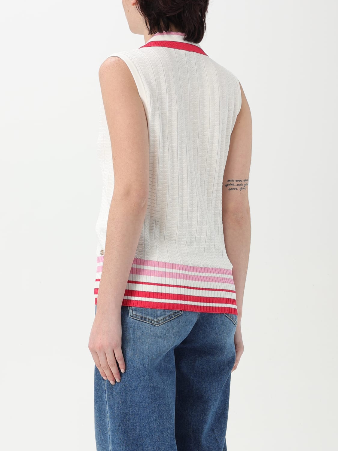 LIU JO GILET: Pull femme Liu Jo, Blanc - Img 2