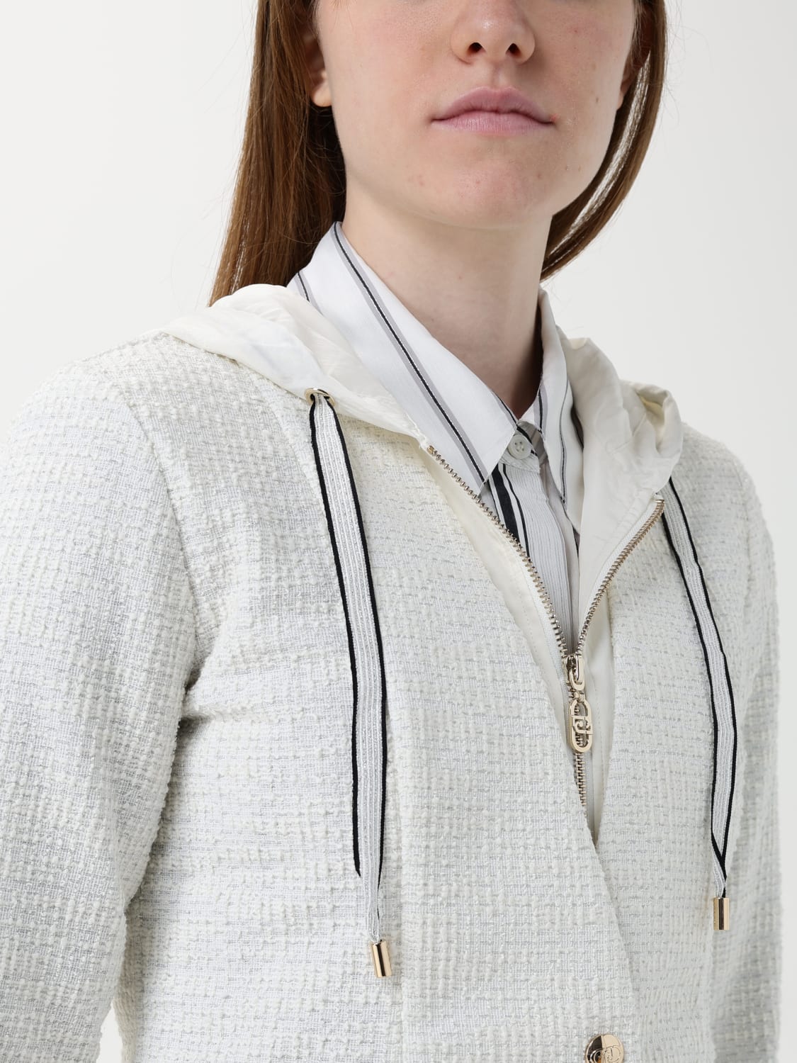 ジャケット LIU JO Woman Jacket White TA5120J4894 10105 LIU JO: women's jacket - White | Liu Jo jacket TA5120J4894