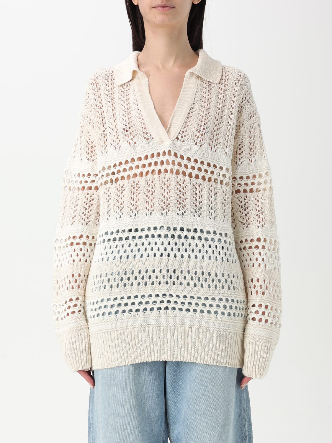 PINKO JERSEY: Jersey mujer Pinko, Blanco - Img 1