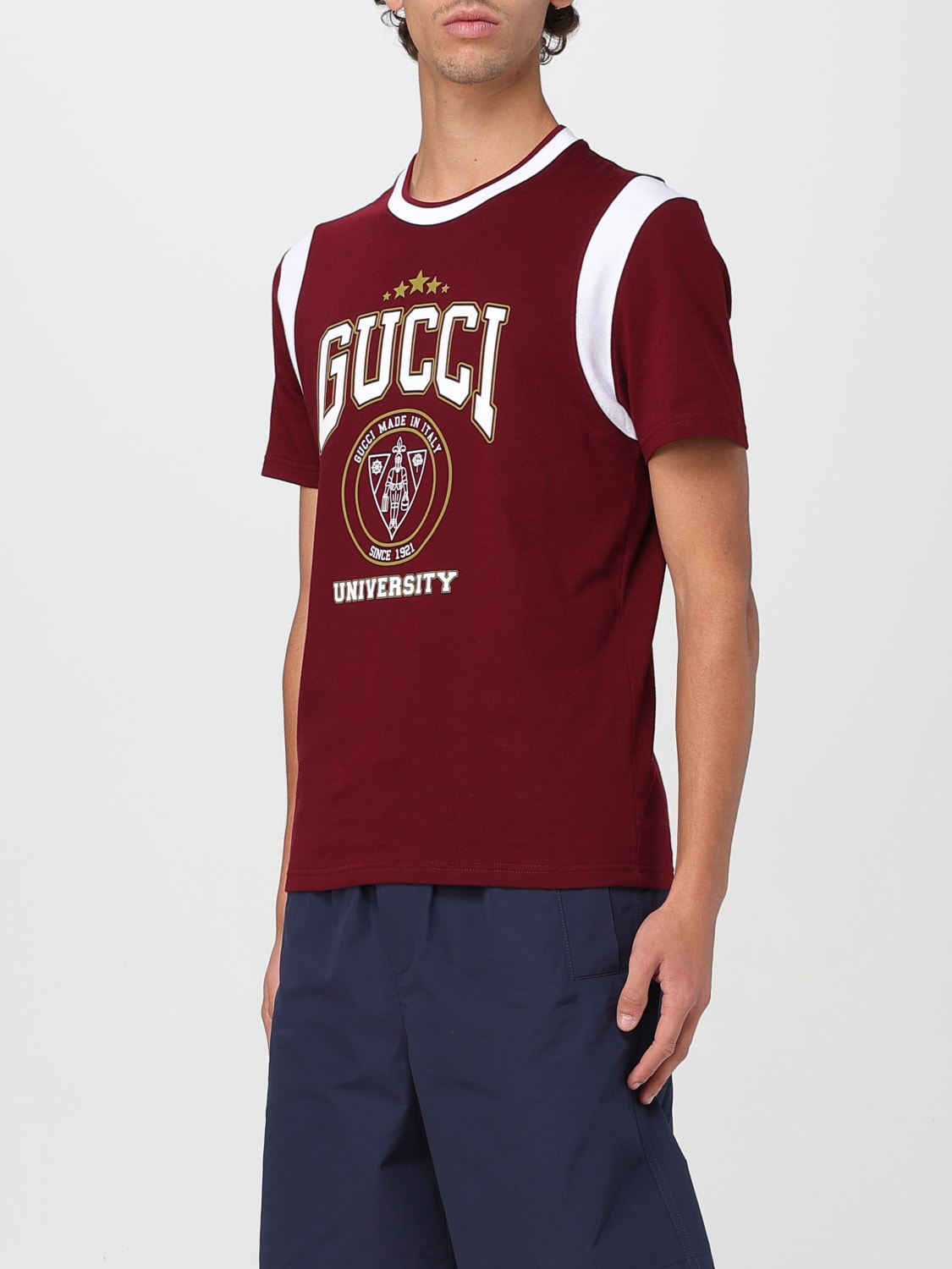 Tシャツ・カットソー GUCCI Men T-shirt Red 806172XJG27 6317 GUCCI: T-shirt men - Red | Gucci t-shirt 806172XJG27 online