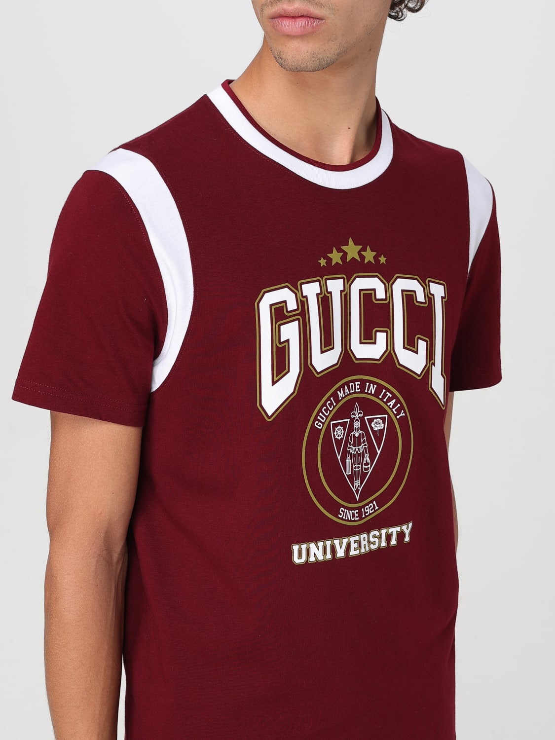 Tシャツ・カットソー GUCCI Men T-shirt Red 806172XJG27 6317 GUCCI: T-shirt men - Red | Gucci t-shirt 806172XJG27 online