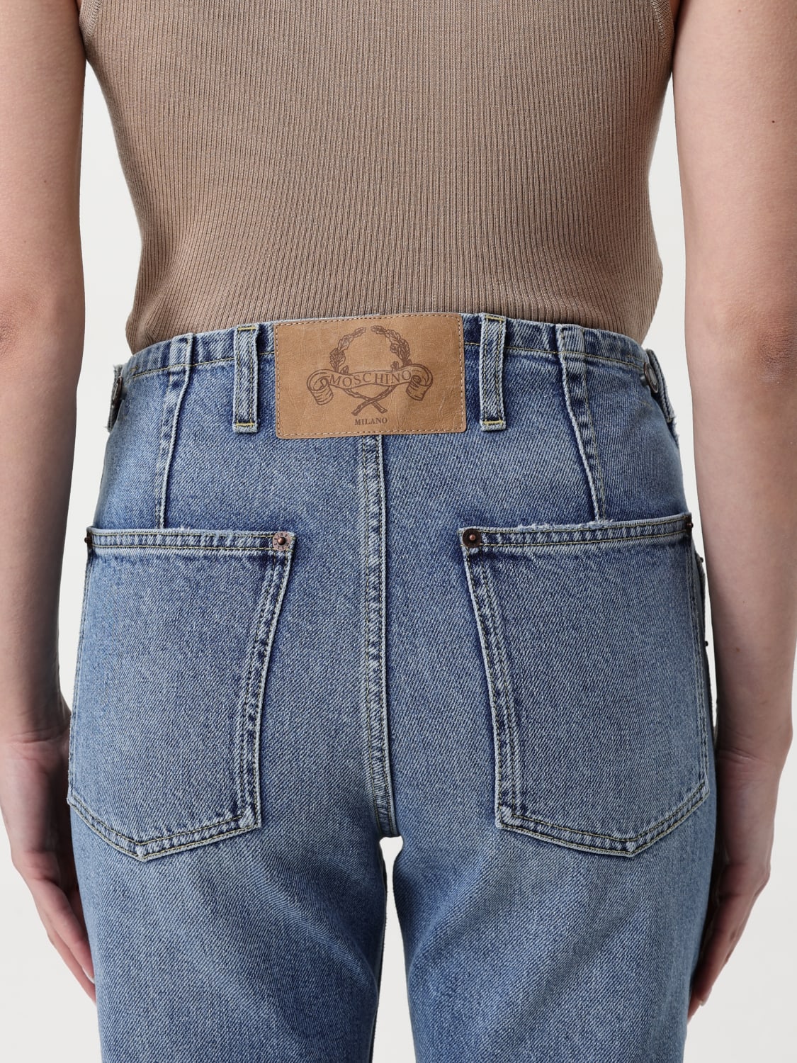 MOSCHINO COUTURE JEANS: Jeans Moschino Couture in denim di cotone , Blue - Img 5