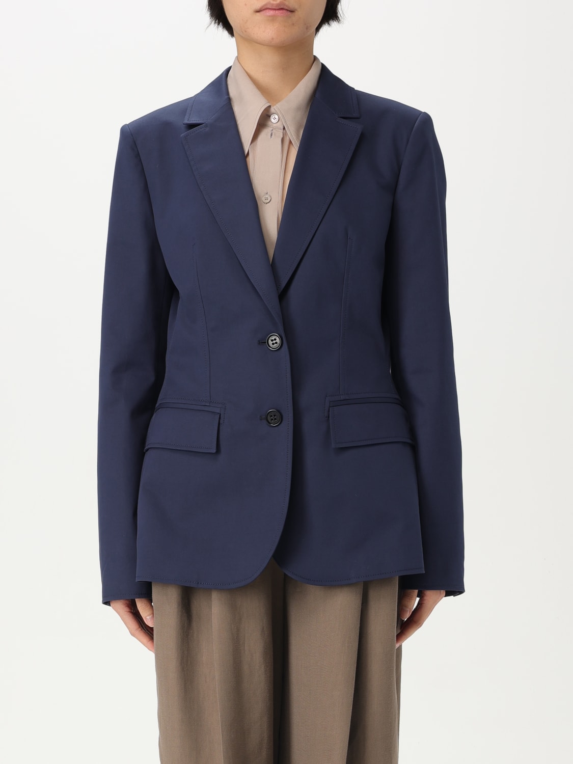 アウターその他 A FERRETTI Woman Blazer Blue 05111624 0290 ALBERTA FERRETTI：ジャケット レディース - ブルー | GIGLIO