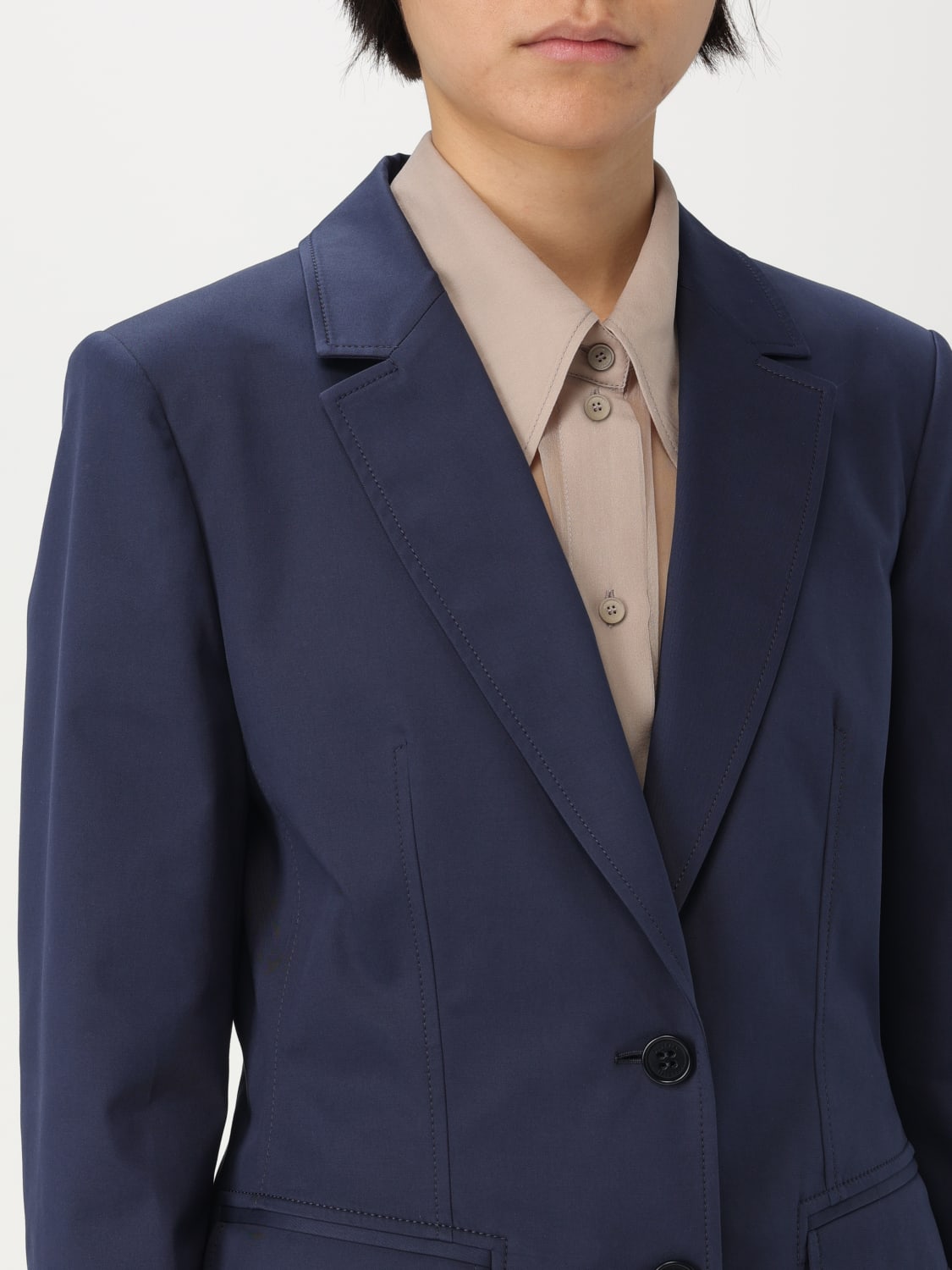 ALBERTA FERRETTI JACKET: Alberta Ferretti women's blazer, Blue - Img 5