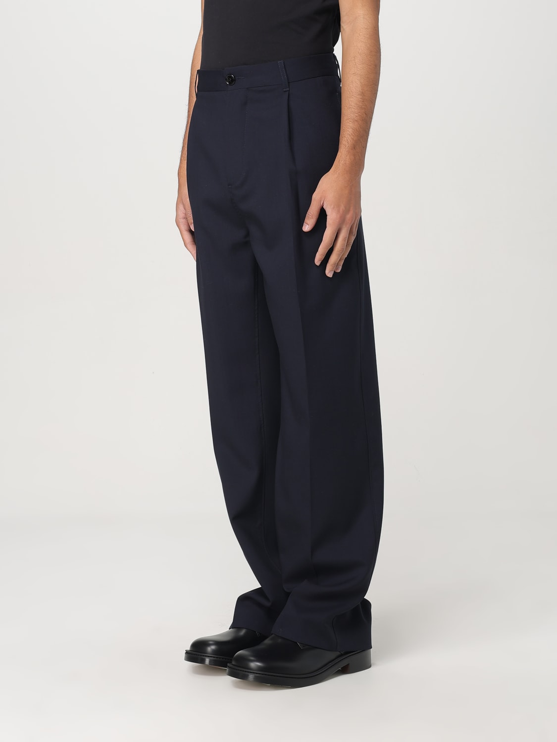 スラックス MARNI Men Straight Pants PUMU0017U4TW83900B99 Blue MARNI: Pants men - Blue | Marni pants PUMU0286U0TW839 online