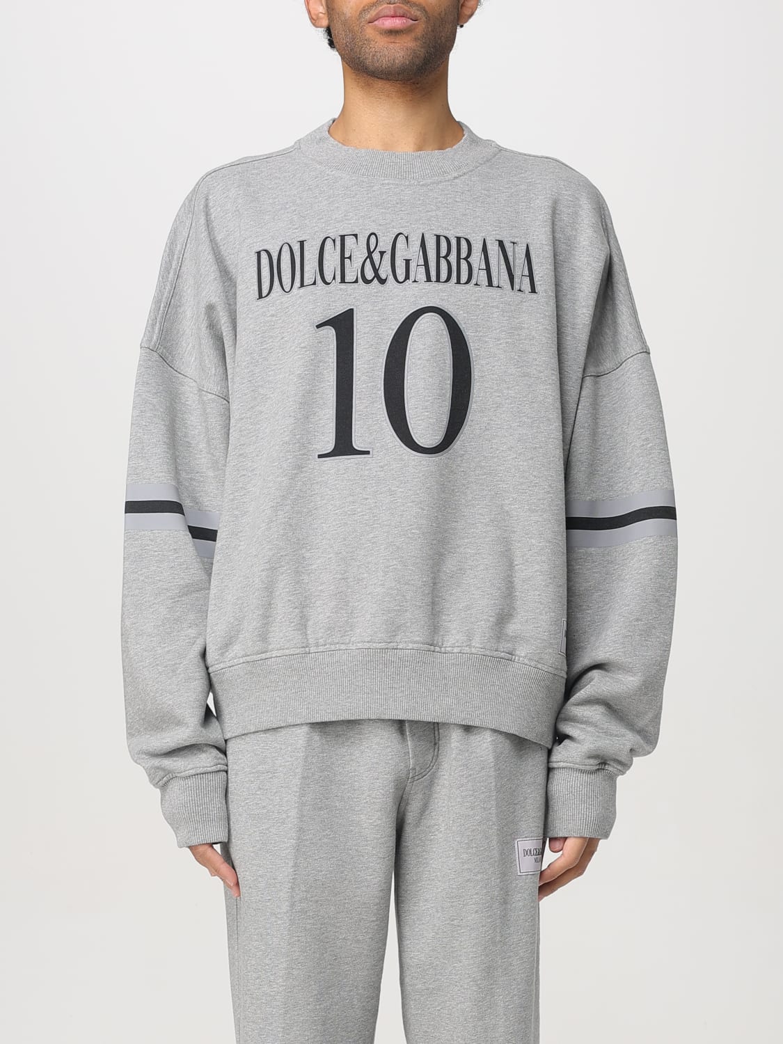 DOLCE & GABBANA SWEATSHIRT: Sweatshirt men Dolce & Gabbana, Grey - Img 1