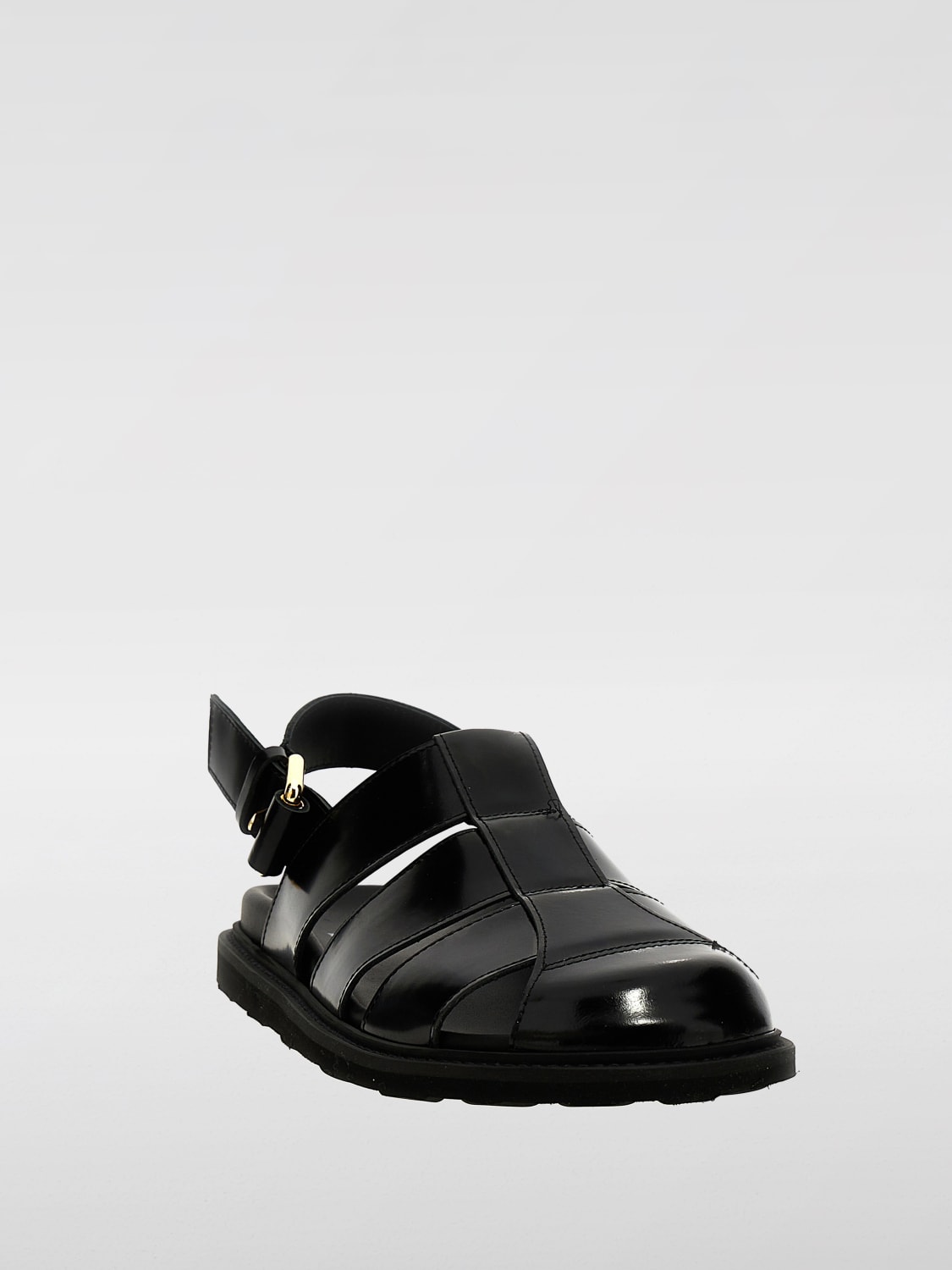 MOSCHINO COUTURE SANDALI: Sandalo Moschino Couture in pelle , Nero - Img 2