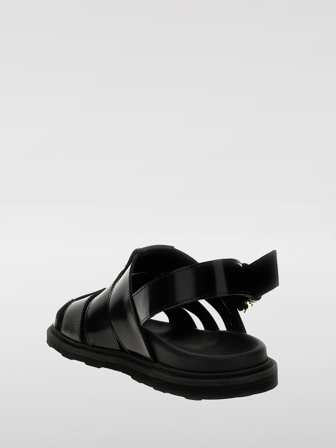 MOSCHINO COUTURE SANDALI: Sandalo Moschino Couture in pelle , Nero - Img 3