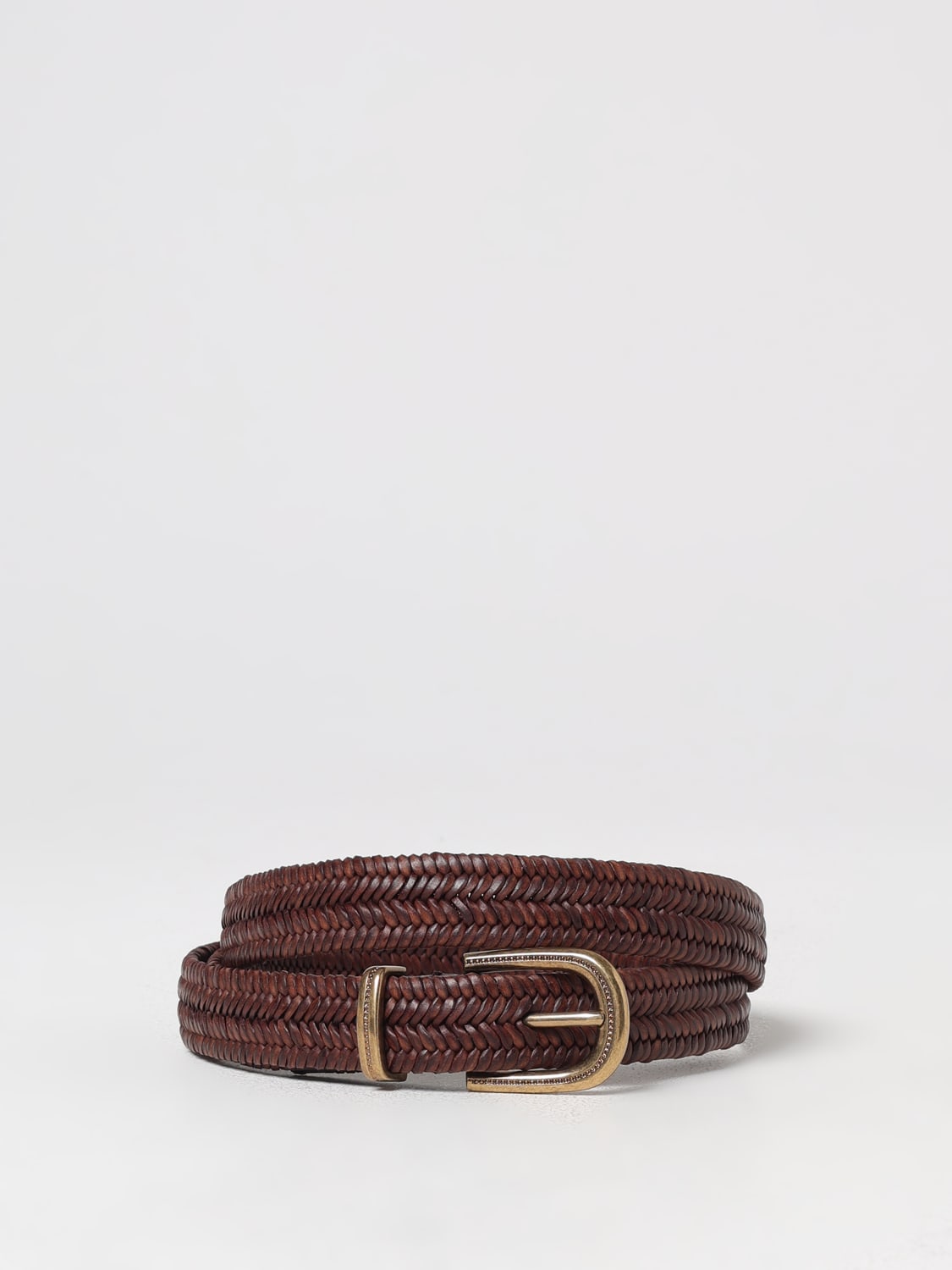 BRUNELLO CUCINELLI: Belt woman - Brown | Brunello Cucinelli