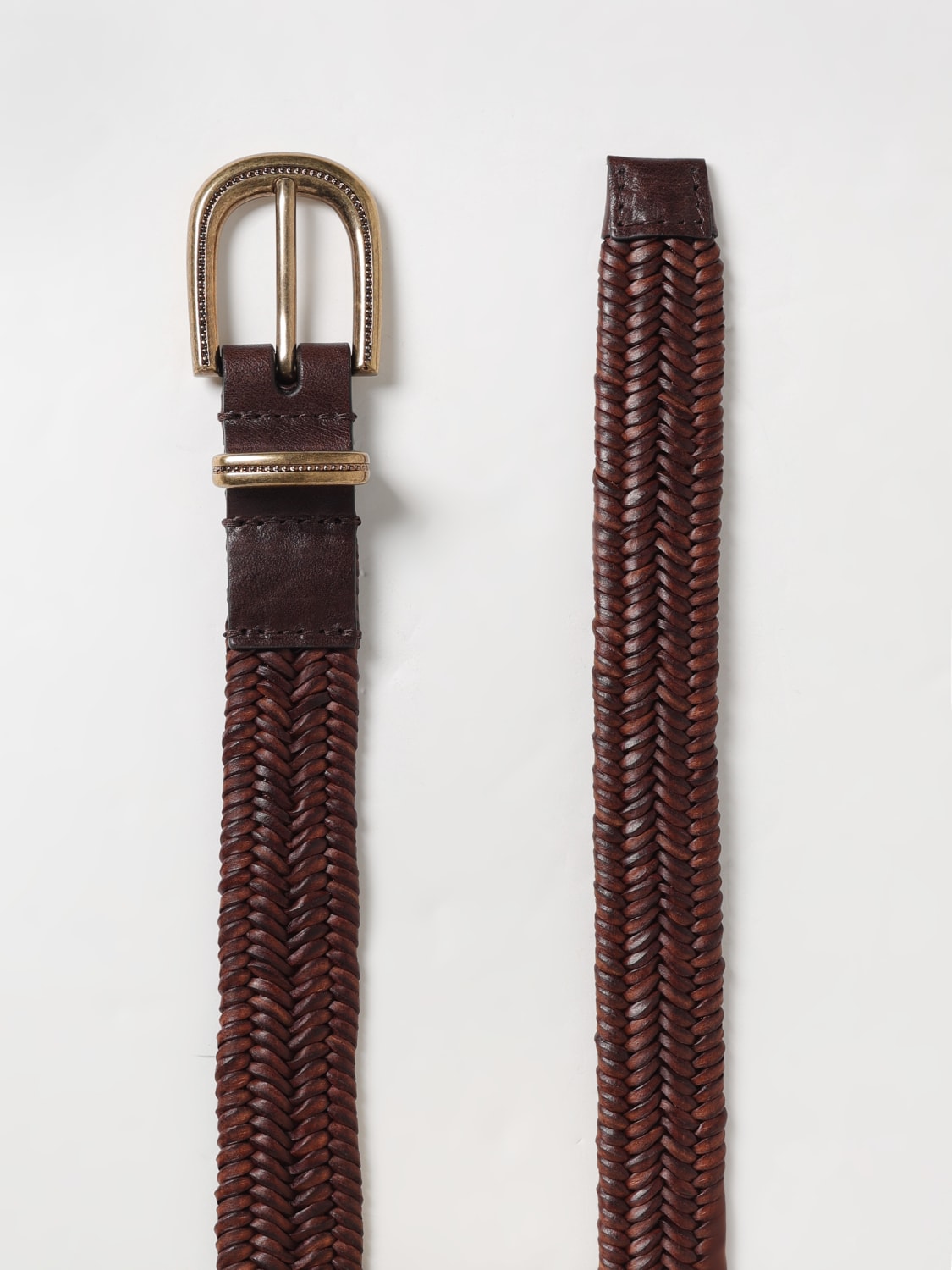 BRUNELLO CUCINELLI: Belt woman - Brown | Brunello Cucinelli BRUNELLO CUCINELLI: Belt woman - Brown | Brunello Cucinelli
