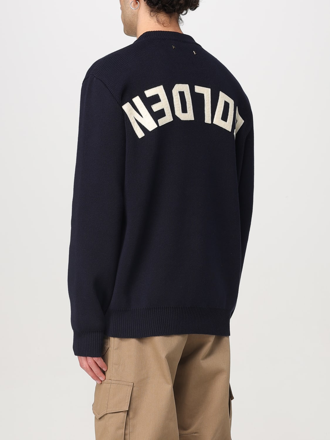 GOLDEN GOOSE SWEATER: Sweater men Golden Goose, Blue - Img 3