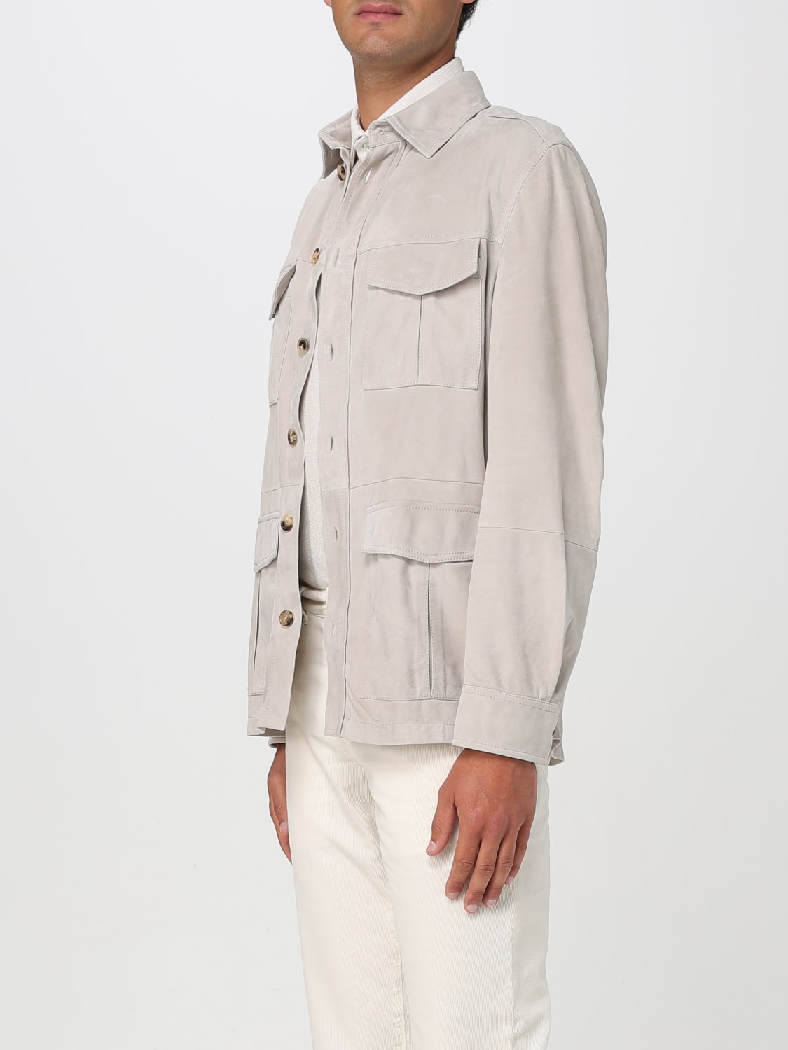 BRUNELLO CUCINELLI JACKET: Jacket men Brunello Cucinelli, Beige - Img 4
