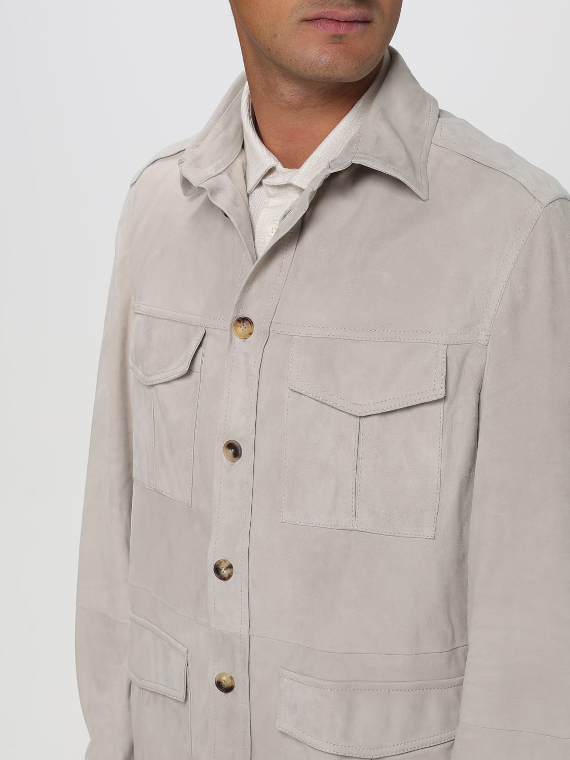 BRUNELLO CUCINELLI JACKET: Jacket men Brunello Cucinelli, Beige - Img 5