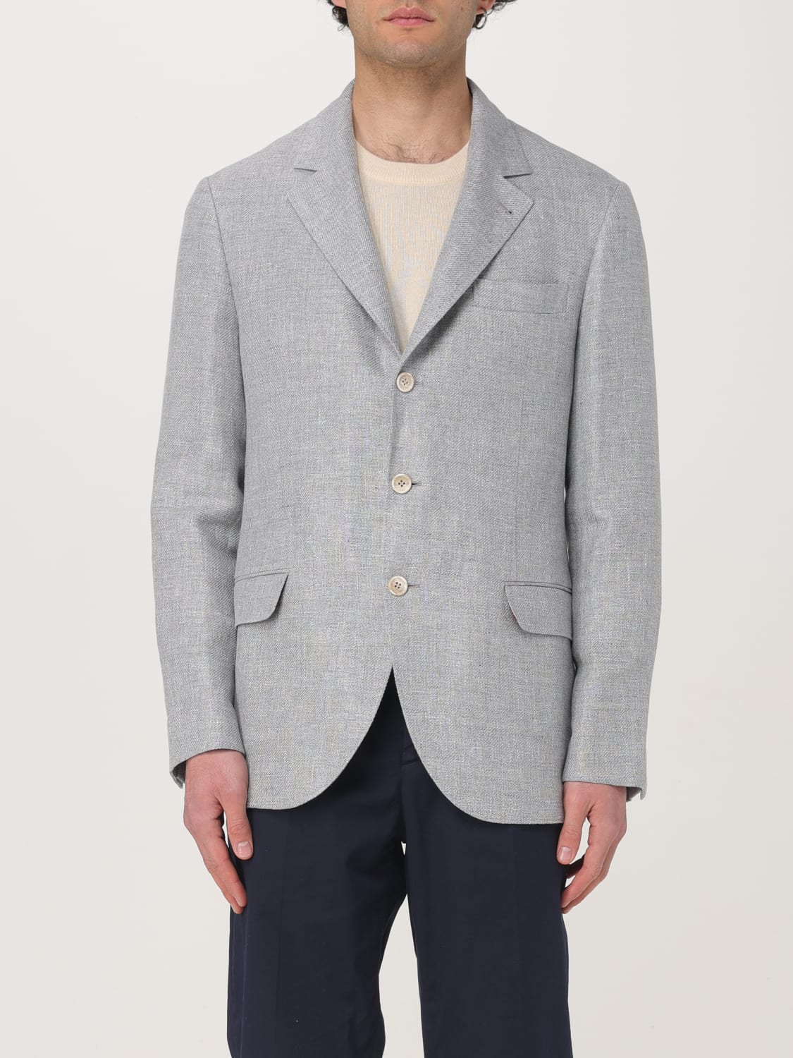 BRUNELLO CUCINELLI: Jacket men - Grey | Brunello Cucinelli blazer