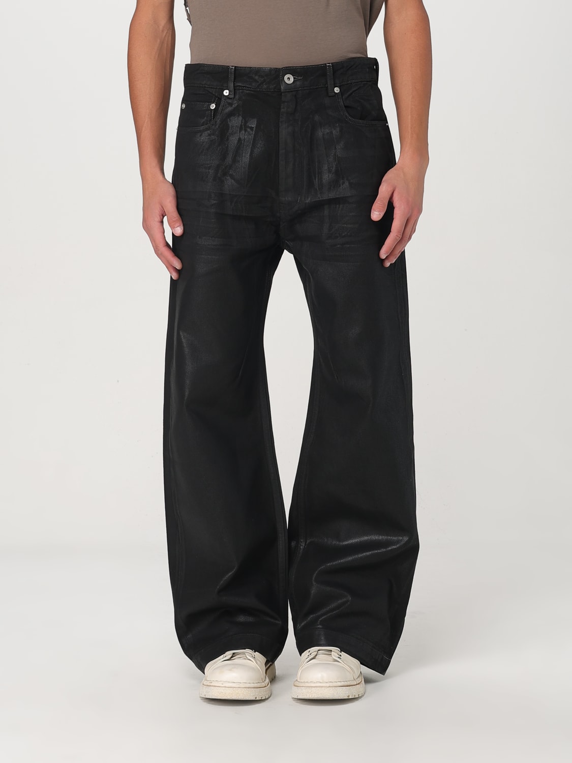 RICK OWENS DRKSHDW JEANS: Jeans Drkshdw in denim , Nero - Img 1