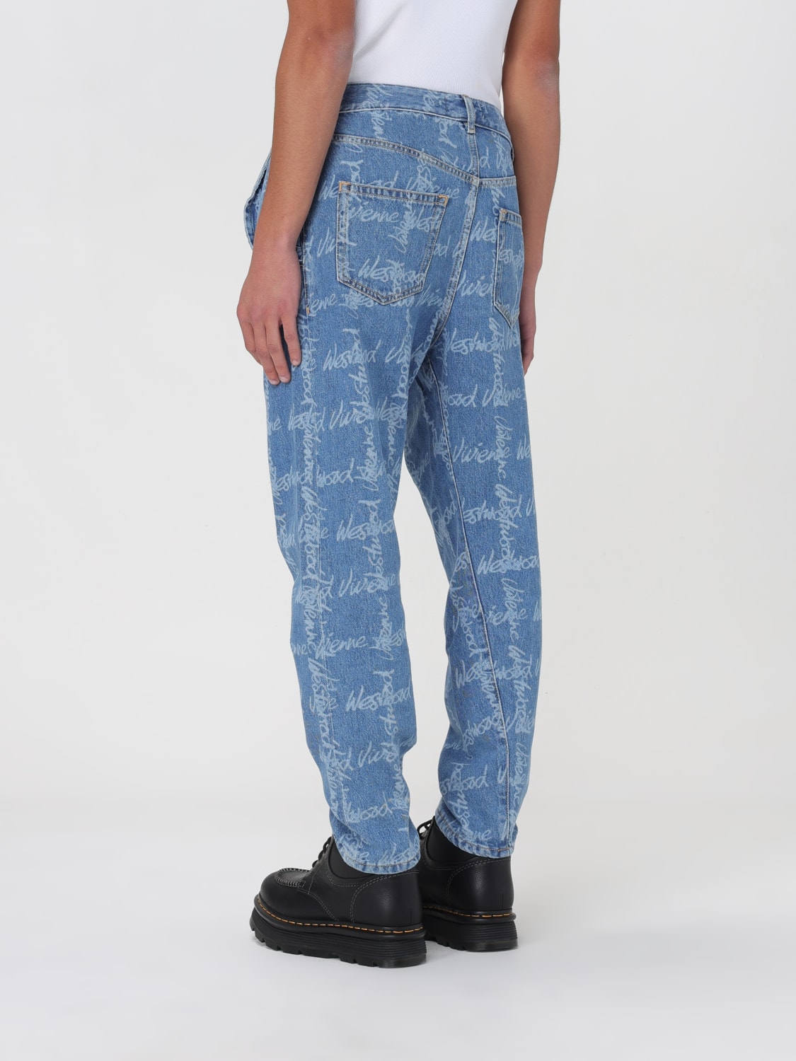VIVIENNE WESTWOOD JEANS: Jeans hombre Vivienne Westwood, Azul Oscuro - Img 3