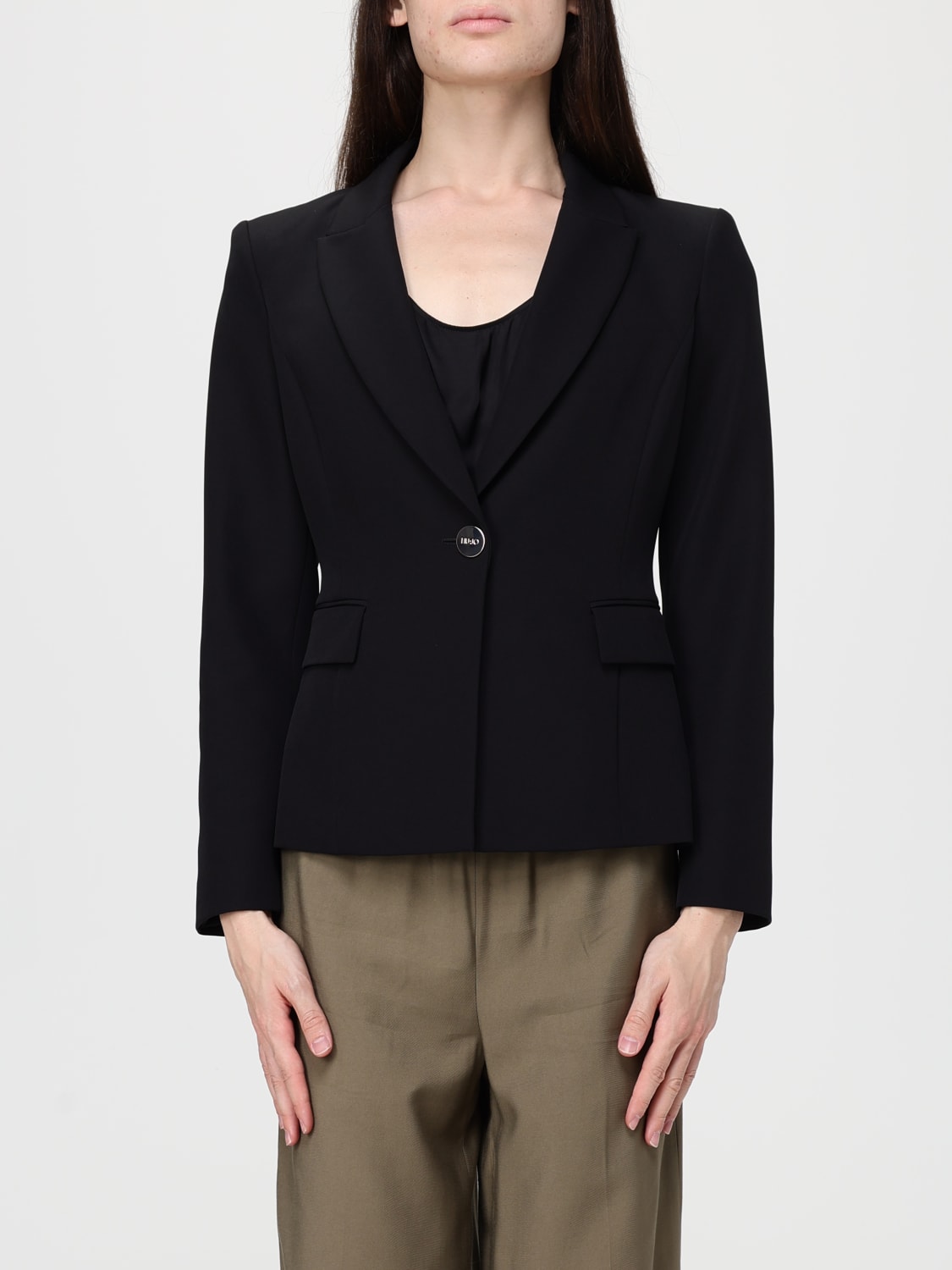 LIU JO JACKET: Liu Jo women's blazer, Black - Img 1