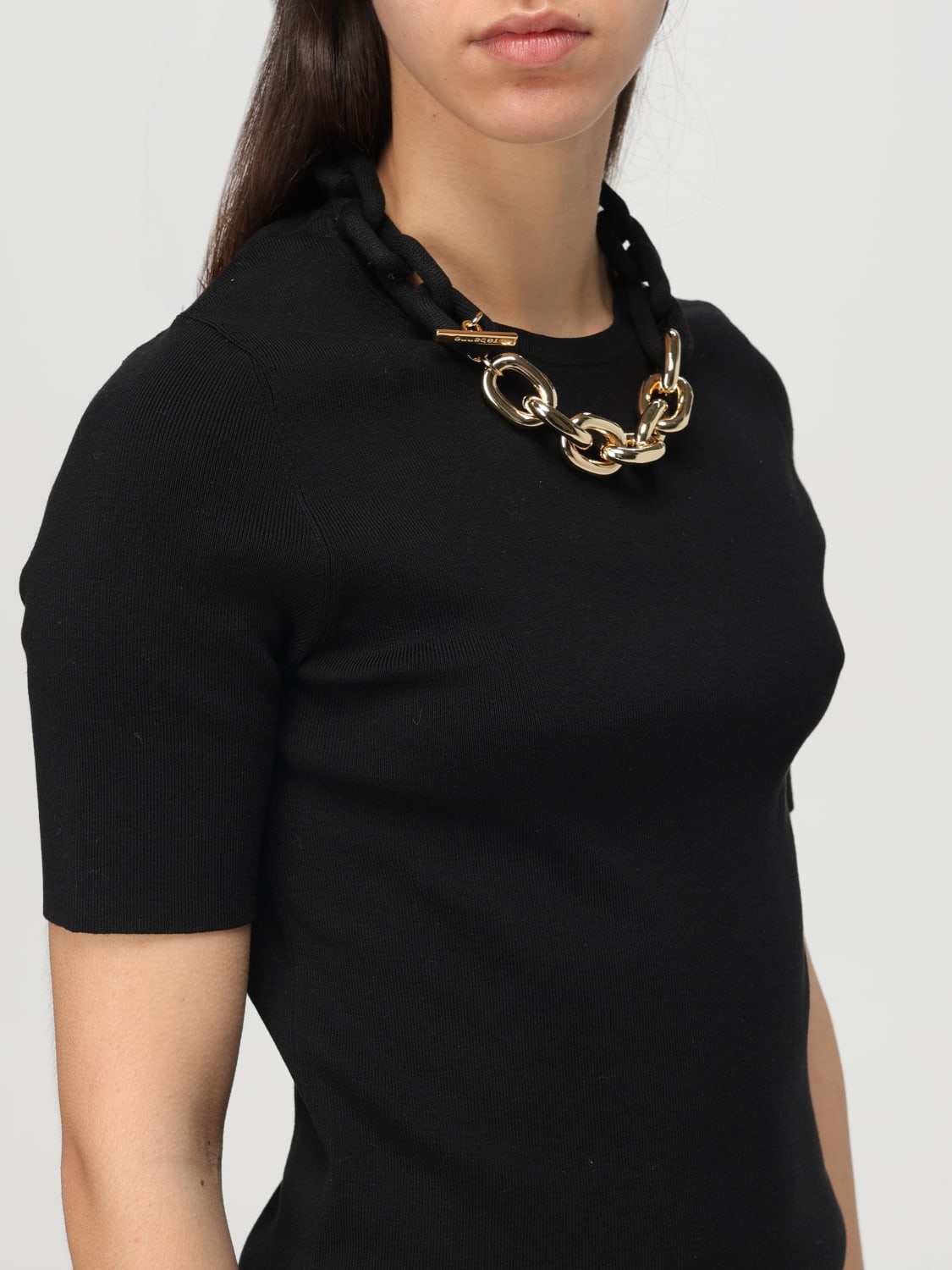 RABANNE CAMISETA: Camiseta mujer Rabanne, Negro - Img 4