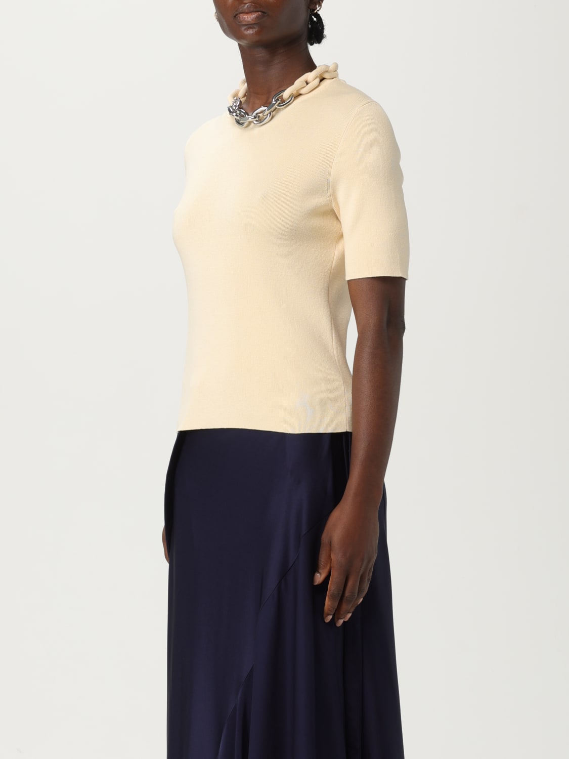 RABANNE CAMISETA: Camiseta mujer Rabanne, Beige - Img 4