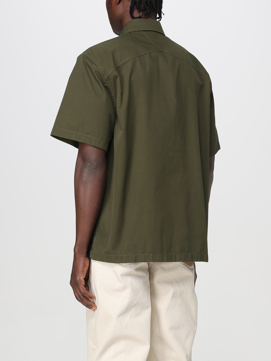 BOTTEGA VENETA CAMICIA: Camicia casual Bottega Veneta in cotone , Kaki - Img 3