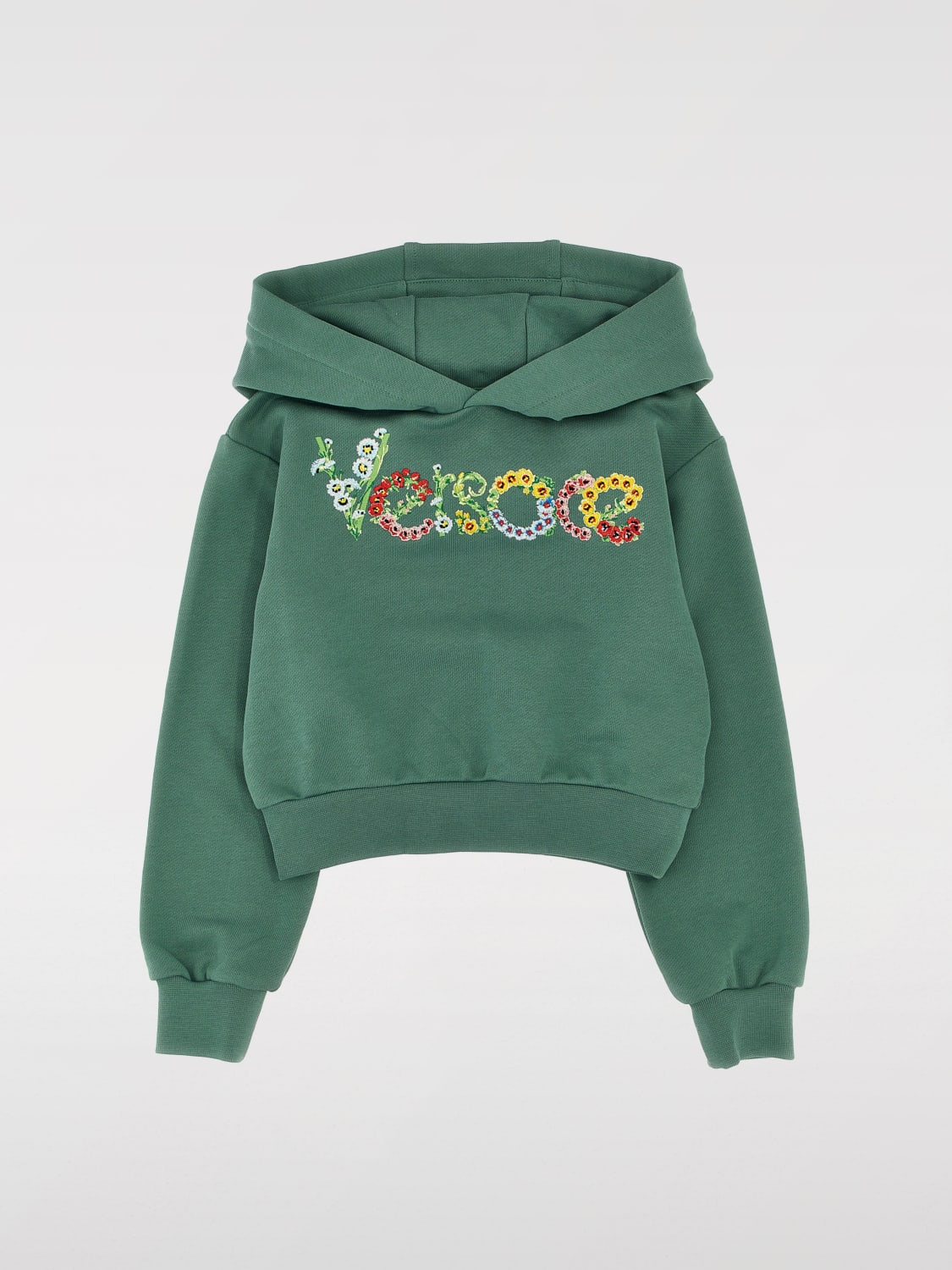 VERSACE SWEATER: Sweater kids Versace, Green - Img 1