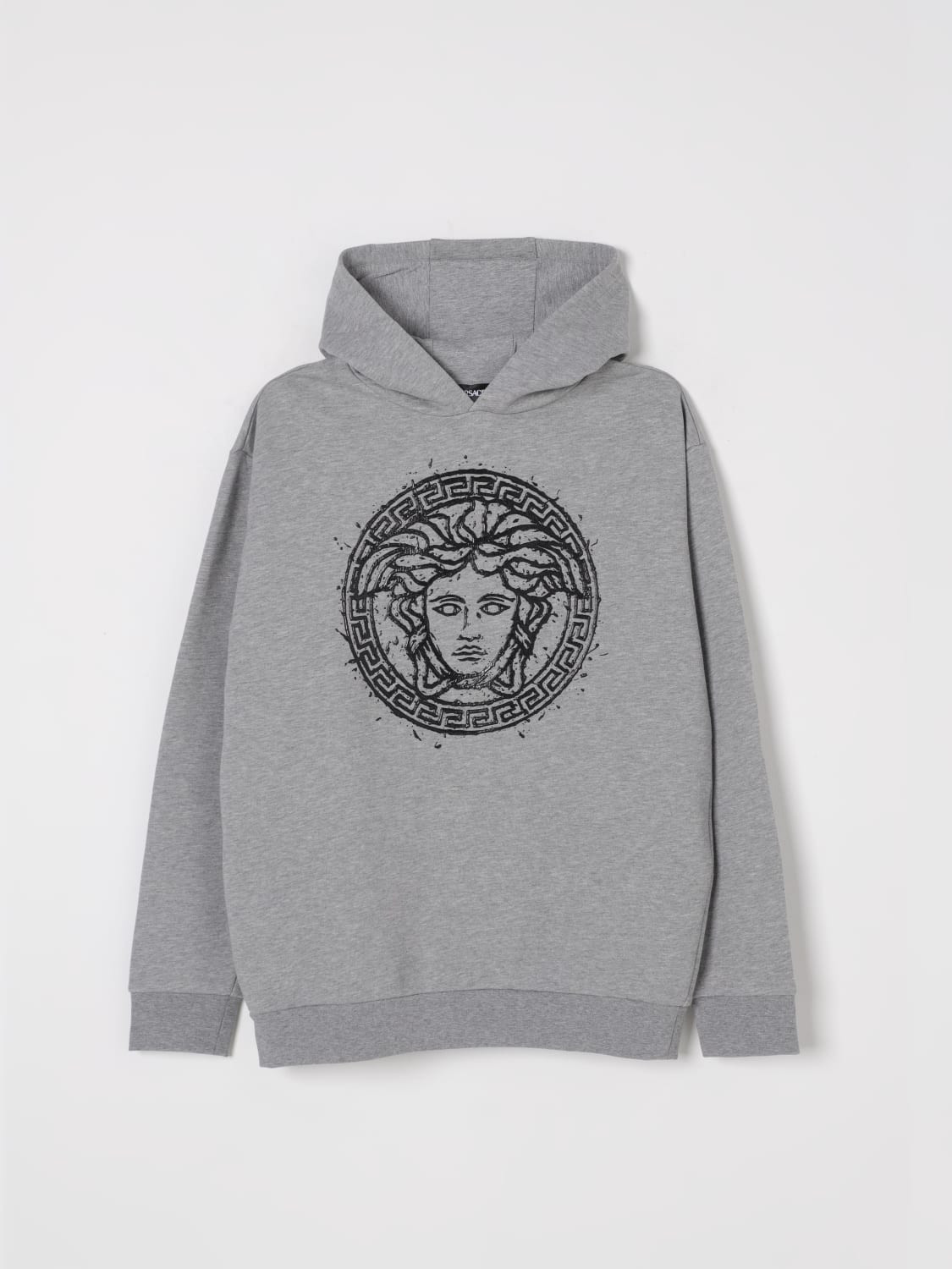 VERSACE SWEATER: Sweater kids Versace, Grey - Img 1