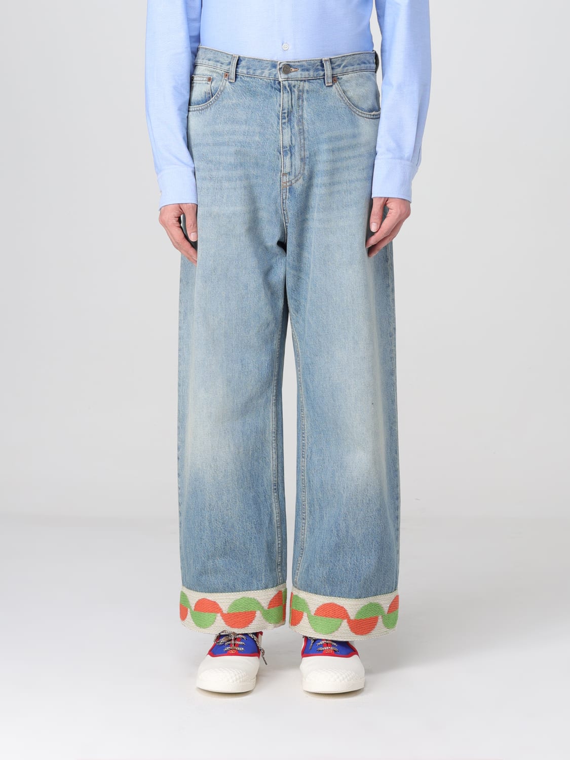 VALENTINO JEANS: Jeans men Valentino, Blue - Img 1