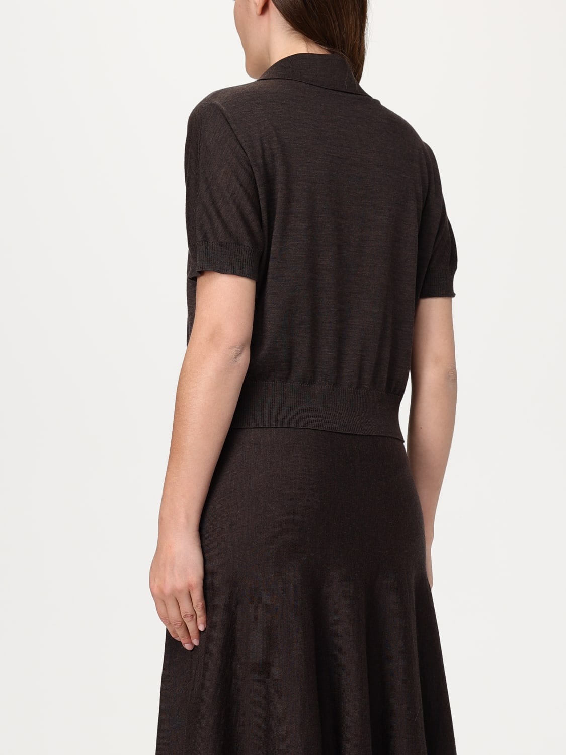 Tシャツ・カットソー KHAITE Women Tops 9747511 393 Brown KHAITE: Top woman - Brown | Khaite polo shirt 9747511 online