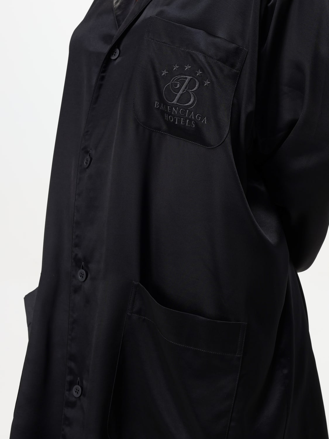 BALENCIAGA: Top woman - Black | Balenciaga shirt 818436TLO28