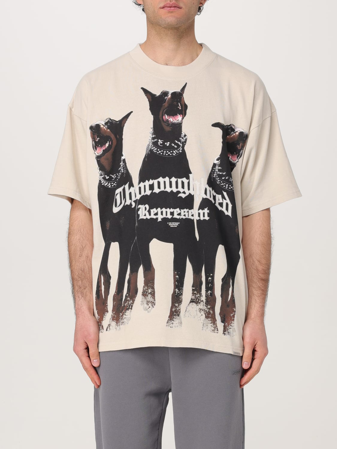 REPRESENT T-SHIRT: T-shirt men Represent, White - Img 1