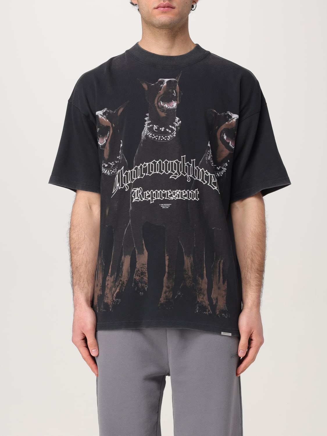 REPRESENT T-SHIRT: T-shirt men Represent, Black - Img 1