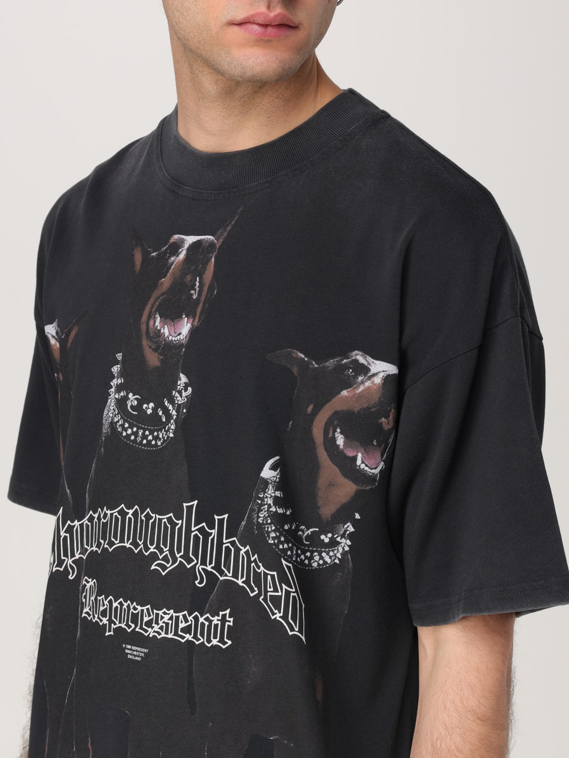 REPRESENT T-SHIRT: T-shirt men Represent, Black - Img 3