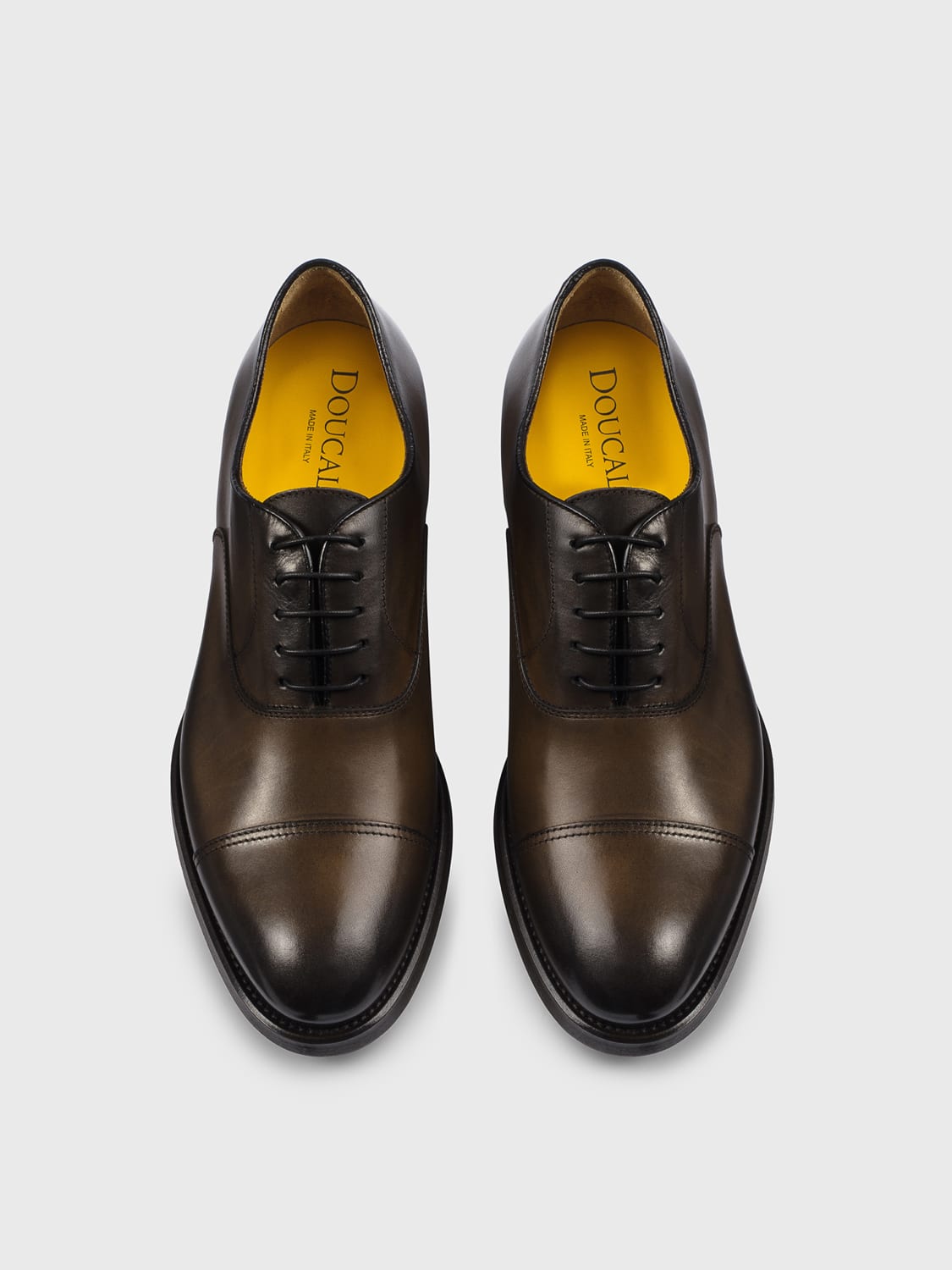 DOUCAL'S SCARPE STRINGATE: Oxfrod Doucal's in pelle , Moro - Img 3