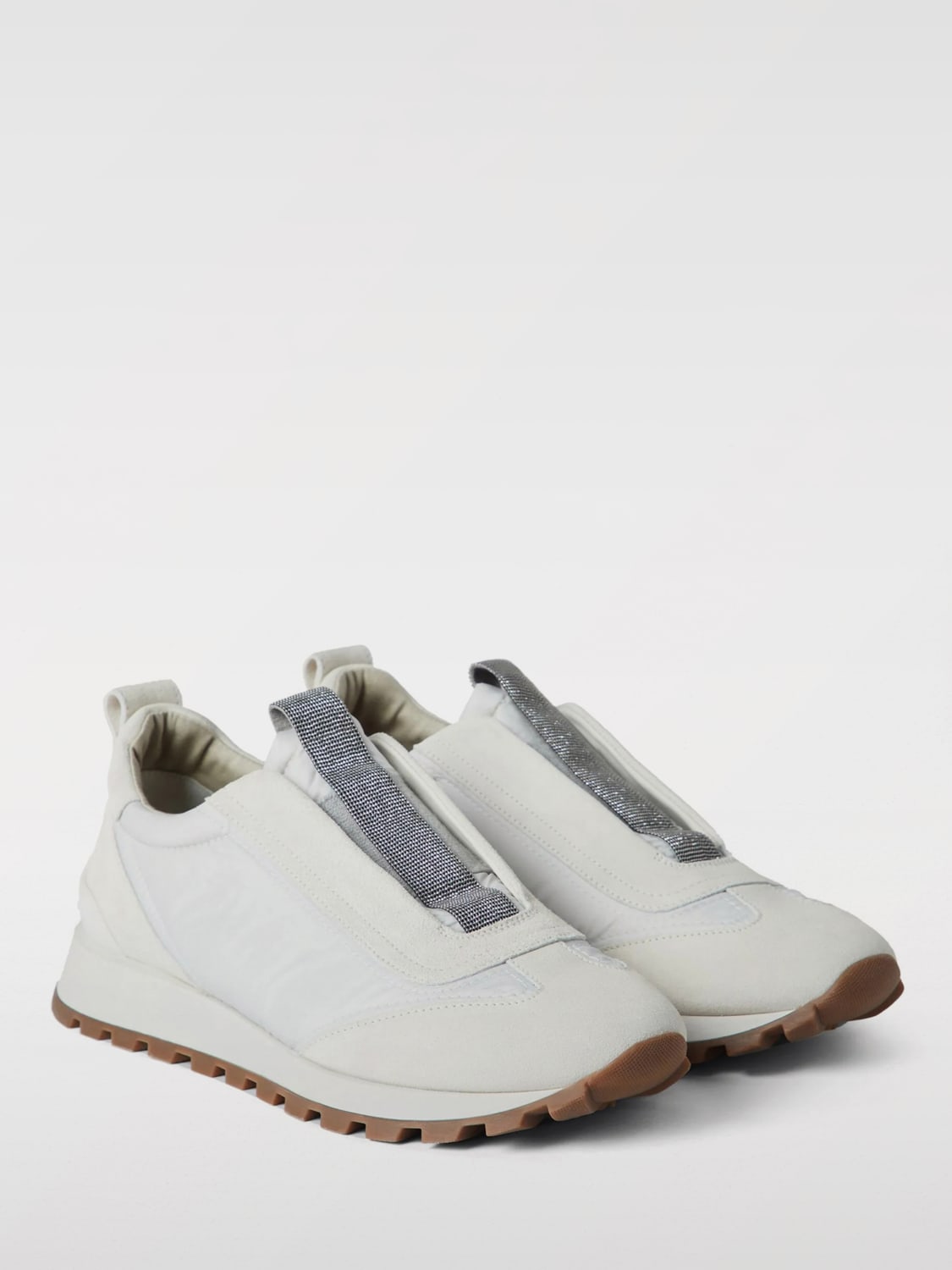 スニーカー BRUNELLO CUCINELLI Women Sneakers MZSFG2127 C6280 WHITE BRUNELLO CUCINELLI: Shoes woman - White | Brunello Cucinelli
