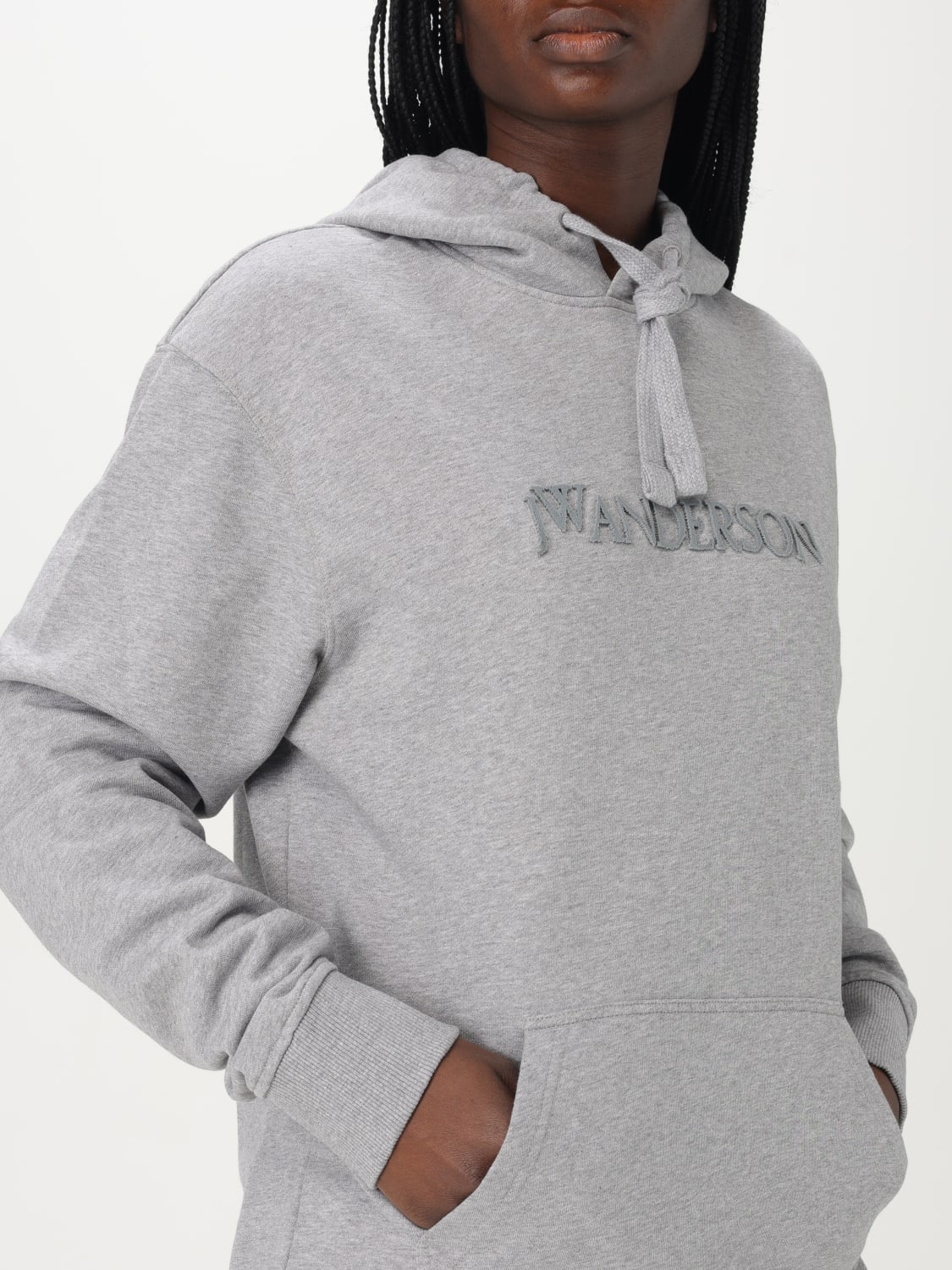 JW ANDERSON SUDADERA: Jersey mujer Jw Anderson, Gris - Img 5