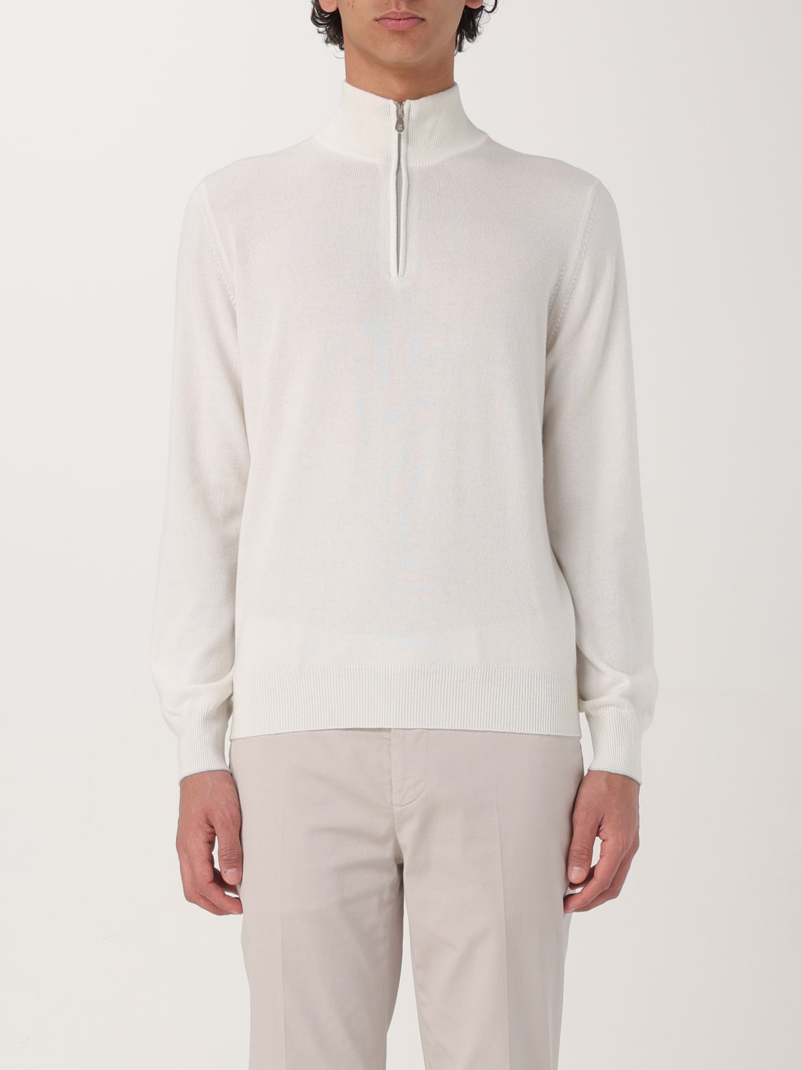 BRUNELLO CUCINELLI SWEATER: Sweater men Brunello Cucinelli, White - Img 1