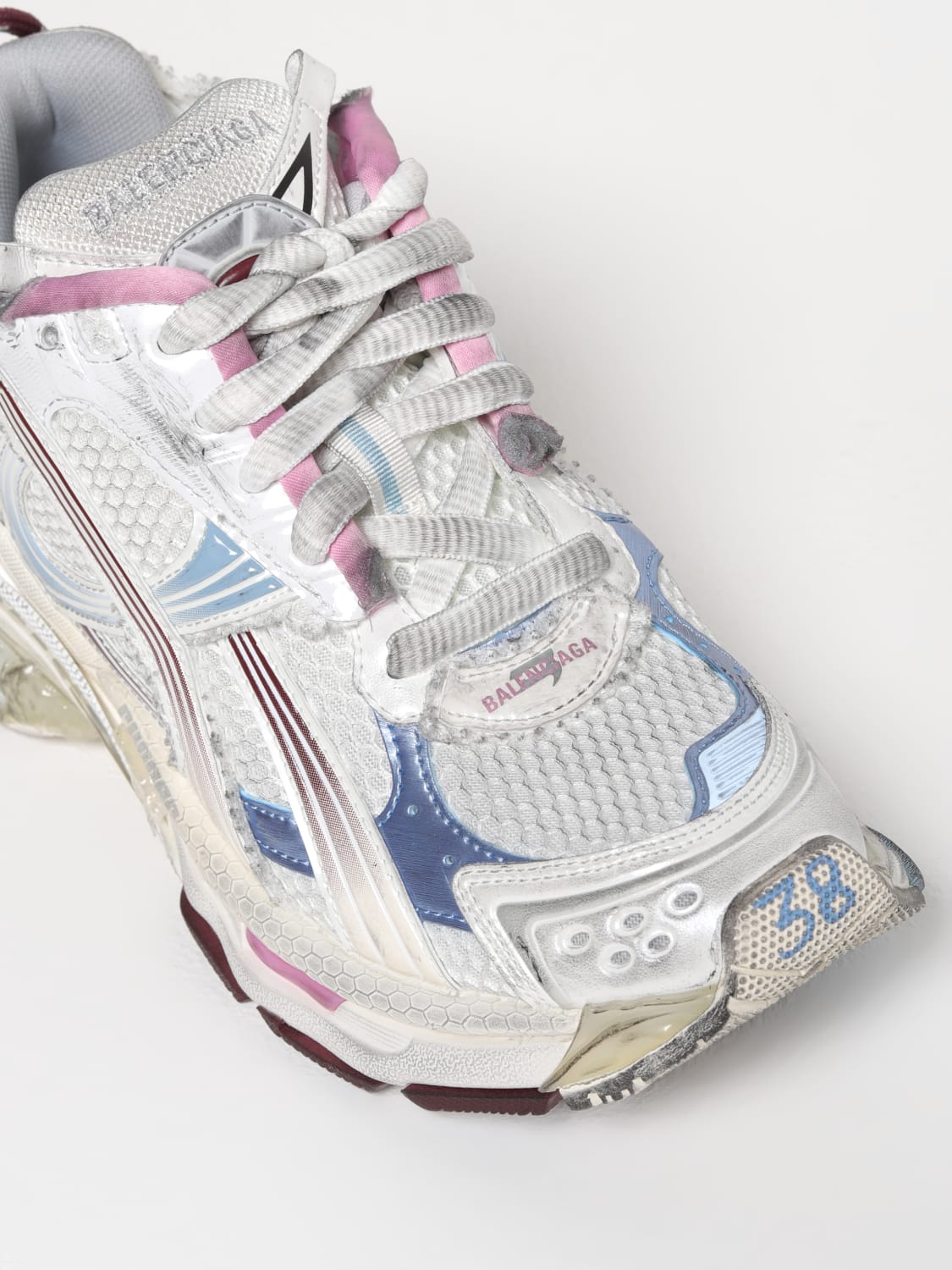 スニーカー BALENCIAGA Women Shoes 772767WRUNG White Women's Runner Gradient Sneaker in White/black | Balenciaga US