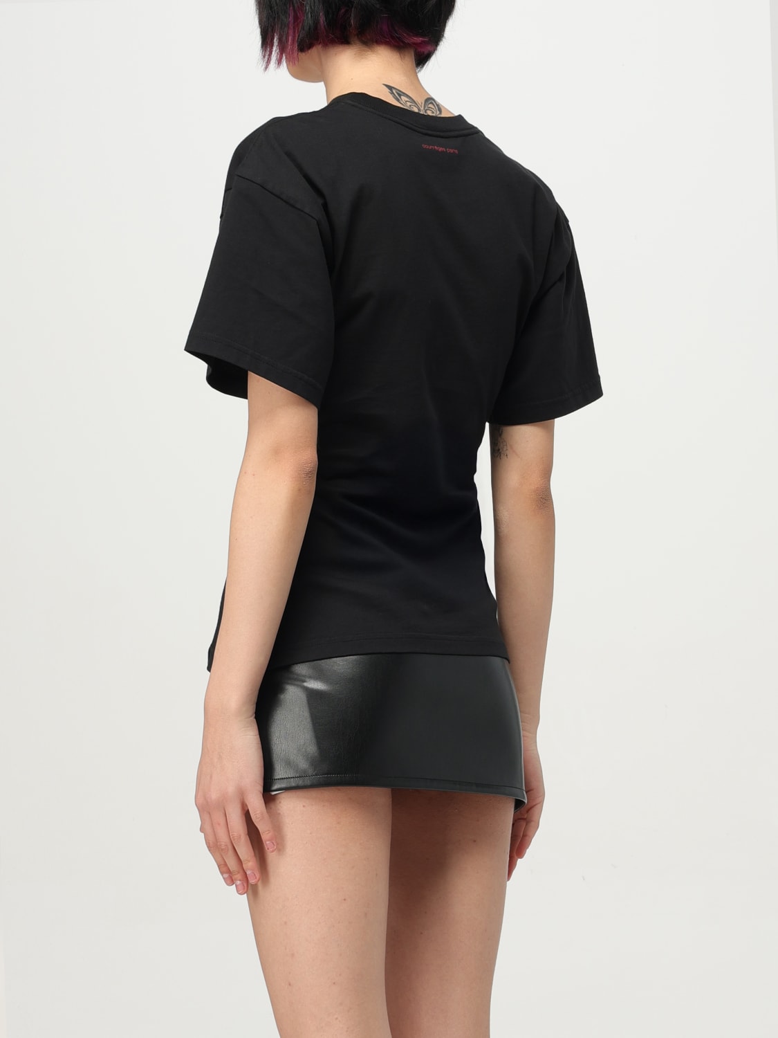 COURRÈGES: T-shirt woman - Black | Courrèges t-shirt