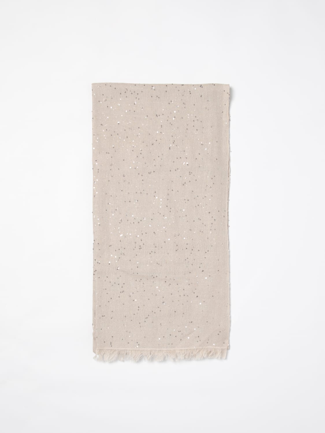スカーフ BRUNELLO CUCINELLI Woman Scarf Beige MSCDVSW03 C9731 BRUNELLO CUCINELLI: Scarf woman - Beige | Brunello Cucinelli