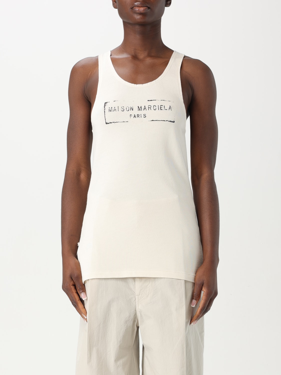 MAISON MARGIELA TOP: Top femme Maison Margiela, Beige - Img 1