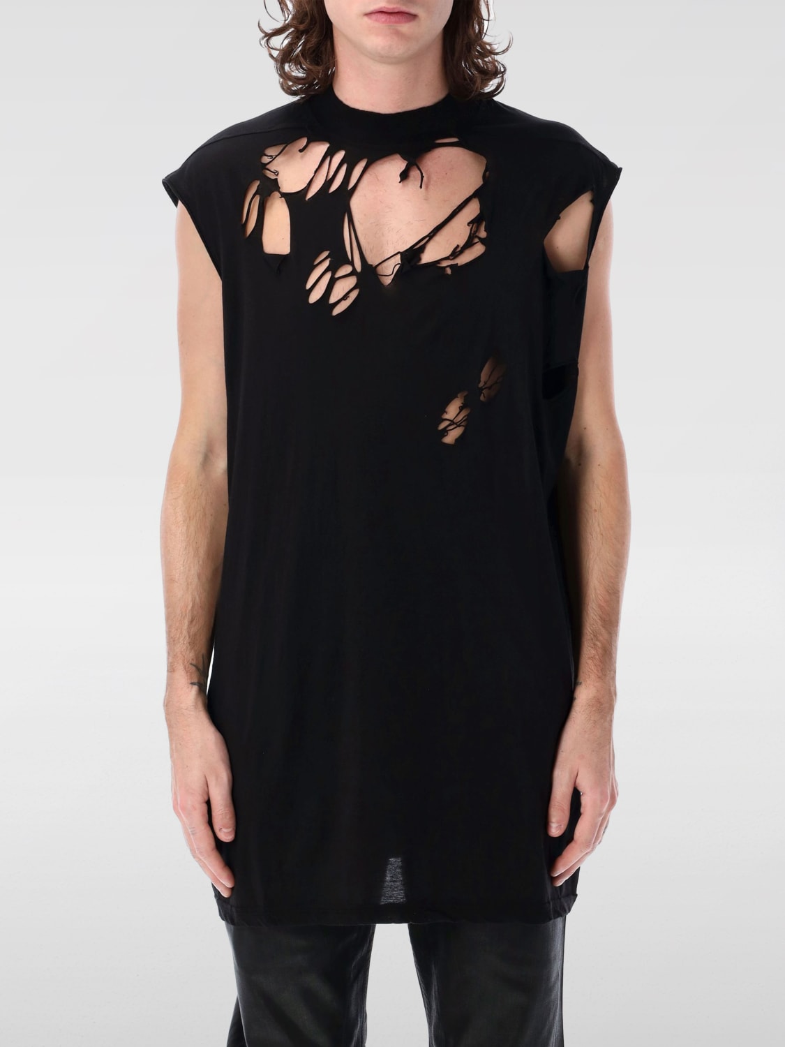 RICK OWENS DRKSHDW T-SHIRT: Sweater men Drkshdw, Black - Img 1